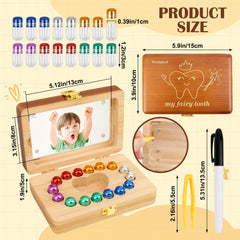 Windspeed tooth box shows tweezers and marker for easy labeling.