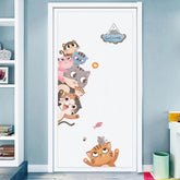 Windvale kids room cat stickers brighten nursery walls with playful, inviting charm.