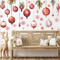 WINDVALE pine-cone snowflake wall stickers bring playful winter decor to kids' rooms.