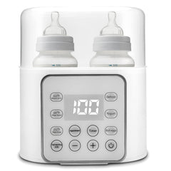 Winged Whale 9-in-1 bottle warmer front view showing compact design for space-saving feeding