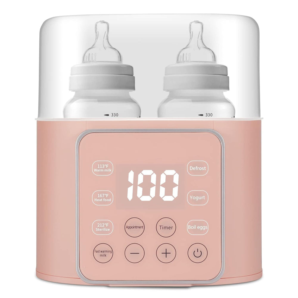Winged Whale baby bottle warmer showing double-bottle space for twins