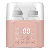 Winged Whale baby bottle warmer showing double-bottle space for twins