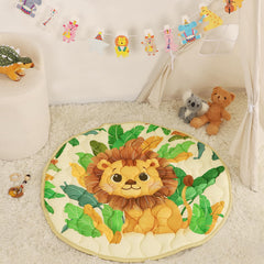 Winghenlee 40-inch round play mat offers spacious tummy time surface.