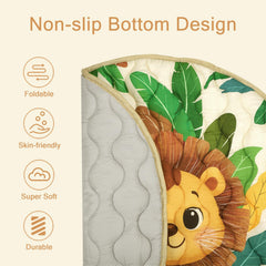 Winghenlee soft microfiber cushion creates a gentle play area.