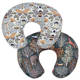 Winmany forest floral nursing pillow cover front view with soft, breathable fabric.