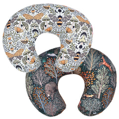 Winmany forest floral nursing pillow cover front view with soft, breathable fabric.