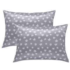 Winmany toddler pillow case with grey star pattern for kids