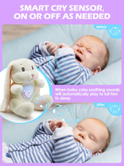 Winoon 15 soothing sounds including lullabies and white noise for comfort.