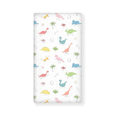 Winpema dinosaurs colorful crib sheet fits standard 28x52 cribs for cozy comfort.