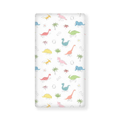 Winpema dinosaurs colorful crib sheet fits standard 28x52 cribs for cozy comfort.