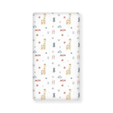 Winpema giraffe toy crib sheet with a snug fit for peaceful naps.
