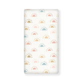 Winpema sun design red crib sheet—snug fit for standard cribs