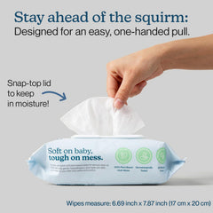 WIPEMATE wipes flip-top lid maintains moisture for quick cleanups