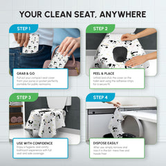 WIPEOUTX 20-pack of individually folded covers ready for purse or backpack.