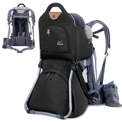 WIPHA baby backpack carrier in full setup with ergonomic back support.