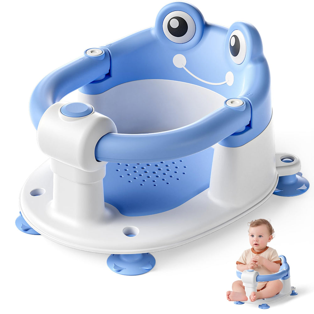 wiqins baby bath seat supports baby's head and back during bath