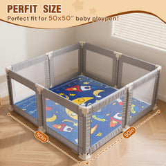 Anti-slip bottom on Wirhao Astron mat keeps it secure on floors