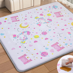 Wirhao Baby Play Mat waterproof top view for quick cleanups