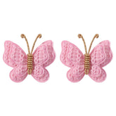 Wistamik butterfly hair clip peach red adds whimsical charm to hairstyles.