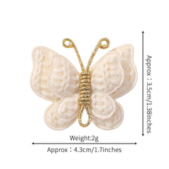 Wistamik butterfly clip peach red complements party and school outfits.
