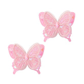 Wistamik butterfly hair clip pink front view adds playful charm to everyday hairstyles.