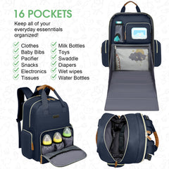 WITSTEP mesh pockets organize diapers and essentials