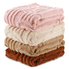 Wiwiqing rainbow 3D boho baby blanket for gentle swaddling and comfort.