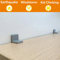 Wizczjvq anti-tip strap on a dresser demonstrating secure attachment