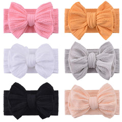 WKJHO 6pcs baby headbands with bows offer gentle stretch for growing infants.