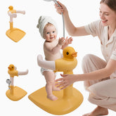 Wmaiwei adjustable baby shower stand base provides stable bathing support.