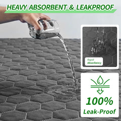 Wnote bottom surface conforms to sofas and mattresses for stable protection.