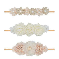WNYUJOY three piece flower headbands set in varied colors for easy outfit matching