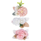 WNYUJOY flower clip pack for newborns and toddlers, soft and secure.