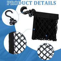 Woanger wagon cargo net easy-install with hooks makes setup quick.