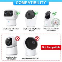 Wochel baby monitor wall mount supports E20/E21 and keeps crib area in view