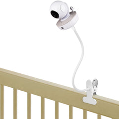 Wochel gooseneck mount clip offers quick, tool-free crib attachment.