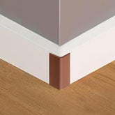 WOLAIYE brown baseboard corner blocks protect walls with discreet cushioning.