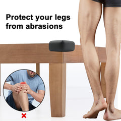 Wome adhesive back foam corner protector provides quick, tool-free installation on furniture.