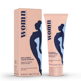 Womn Intimate Comfort packaging demonstrates easy, mess-free application for on-the-go moisture control.