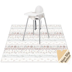 WOMUMON Splat Mat under high chair protects floors and eases cleanup