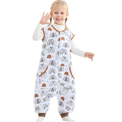 WONDAY toddler sleep sack with feet openings for safe movement at bedtime.