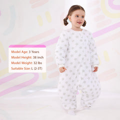 WONDAY 2.5TOG sleep sack keeps toddler warm on cold nights.