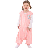 WONDAY sleep sack with feet on a toddler in a bedroom for safe movement.
