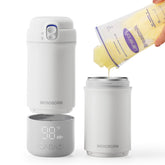 WONDBORN portable bottle warmer front view shows travel-friendly design for quick feeds.