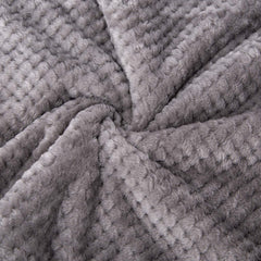 WONDER MIRACLE DG-FLINT-GRAY blanket on crib provides soft, safe coverage