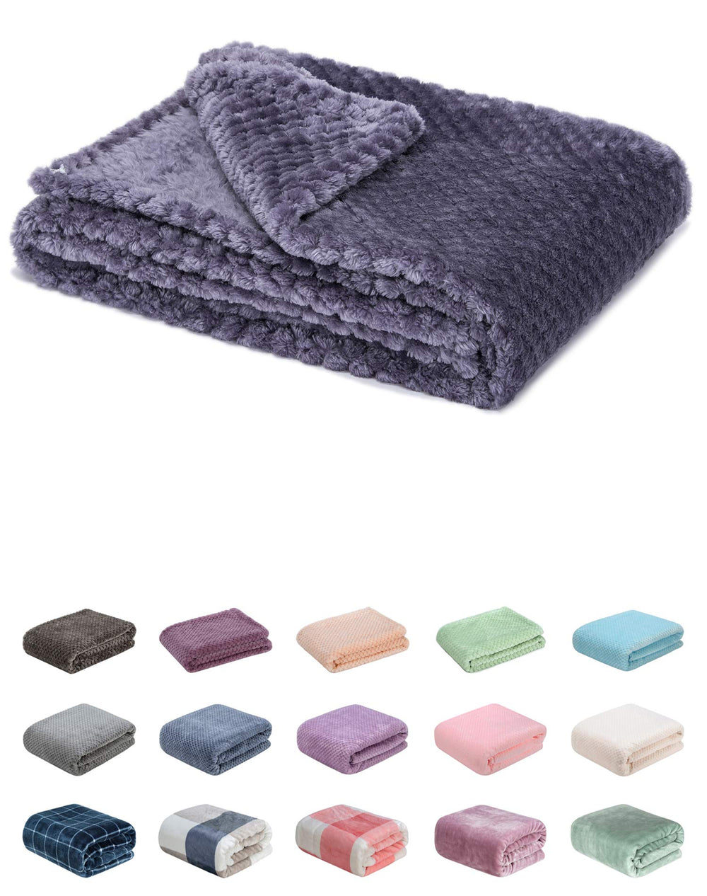 WONDER MIRACLE fuzzy blanket close-up shows soft fleece ideal for bedtime snuggles