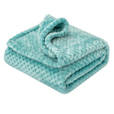 Wonder Miracle fuzzy blanket blue bell spread offers soft warmth for baby's cozy naps.