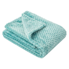 Wonder Miracle fuzzy blanket blue-crib offers soft warmth for baby naps
