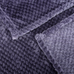 WONDER MIRACLE fuzzy blanket grape purple color adds cozy nursery decor