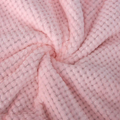 Wonder Miracle baby blanket pink texture close-up highlights plush surface for gentle touch